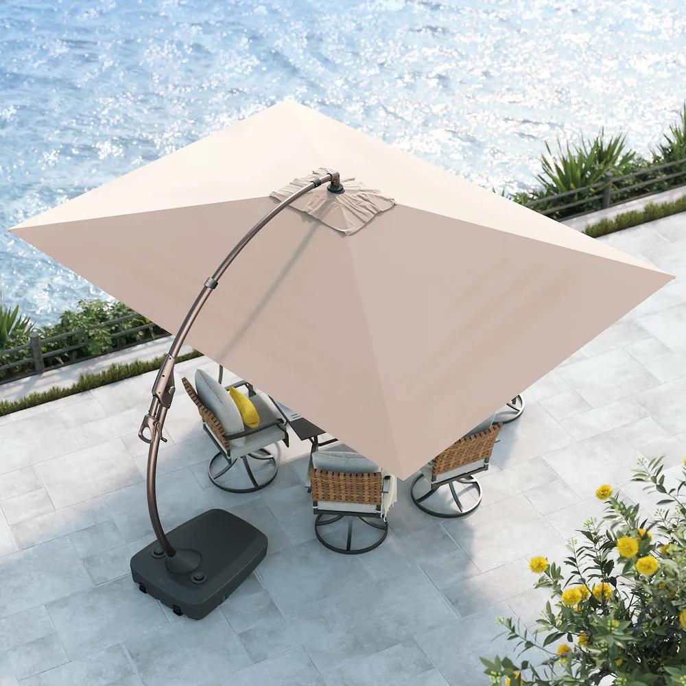 Parasol ogrodowy 3x4m Solano beżowy - zdjęcie 11