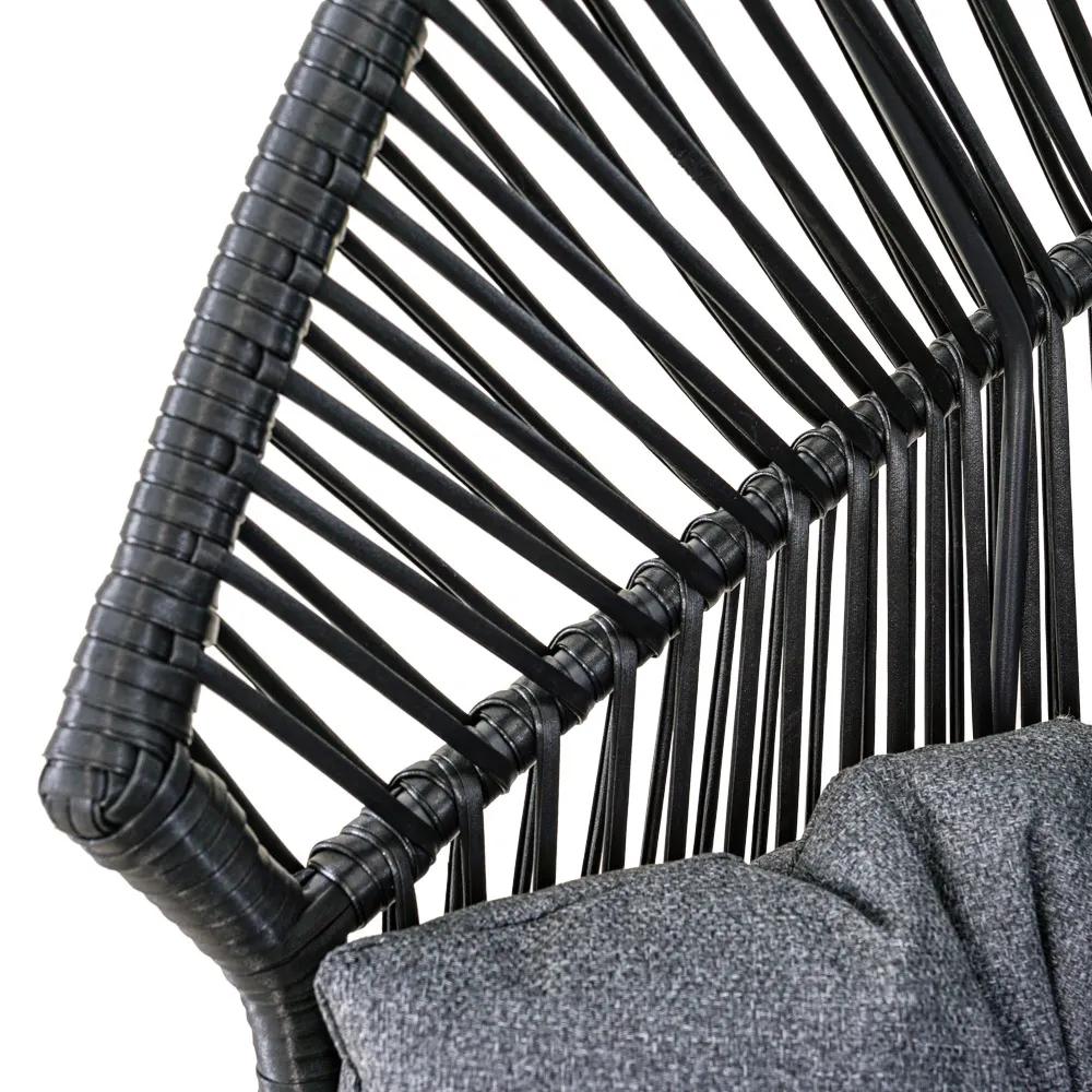 Fotel wiszący Holand czarny - zdjęcie 7
