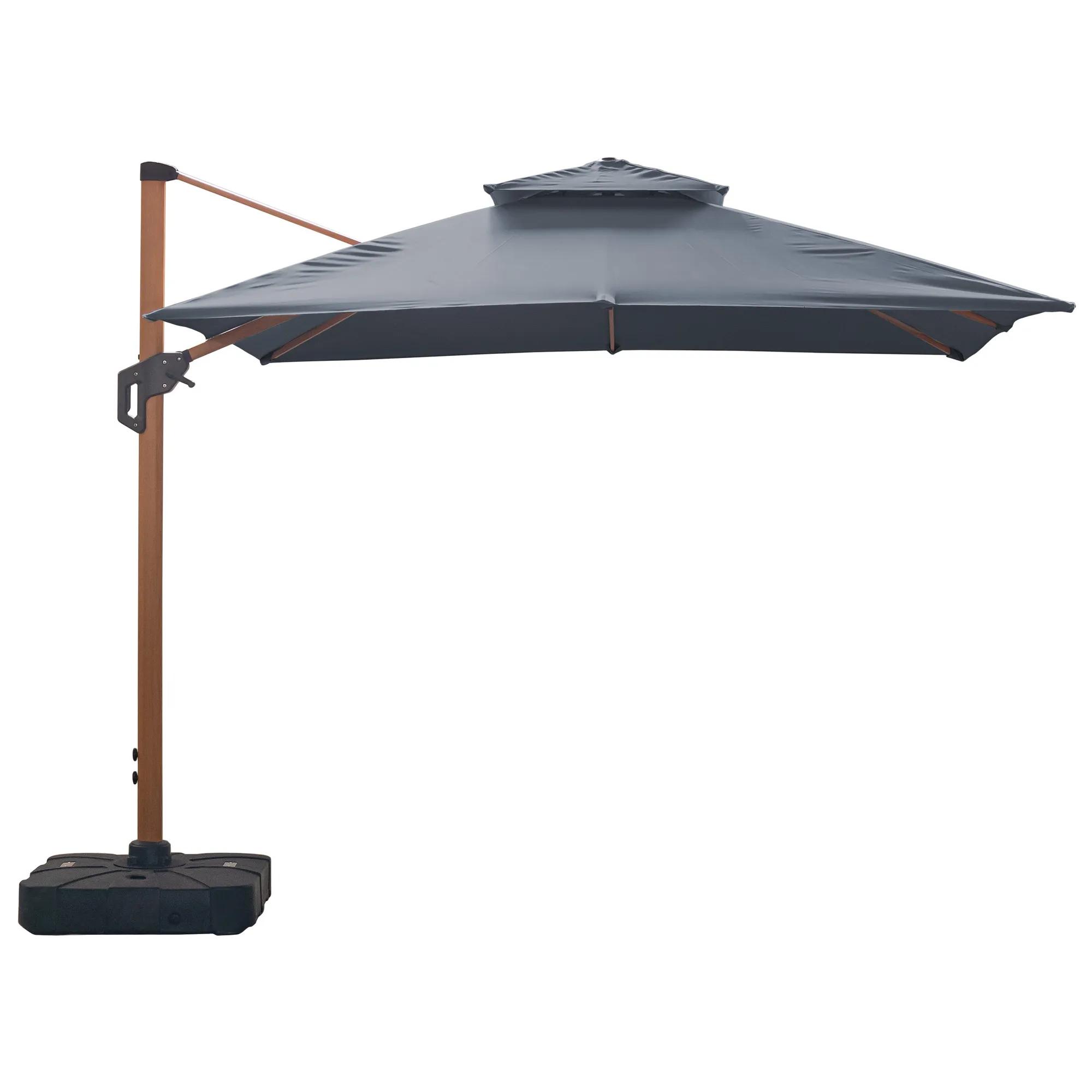 Parasol ogrodowy Roma MID antracytowy