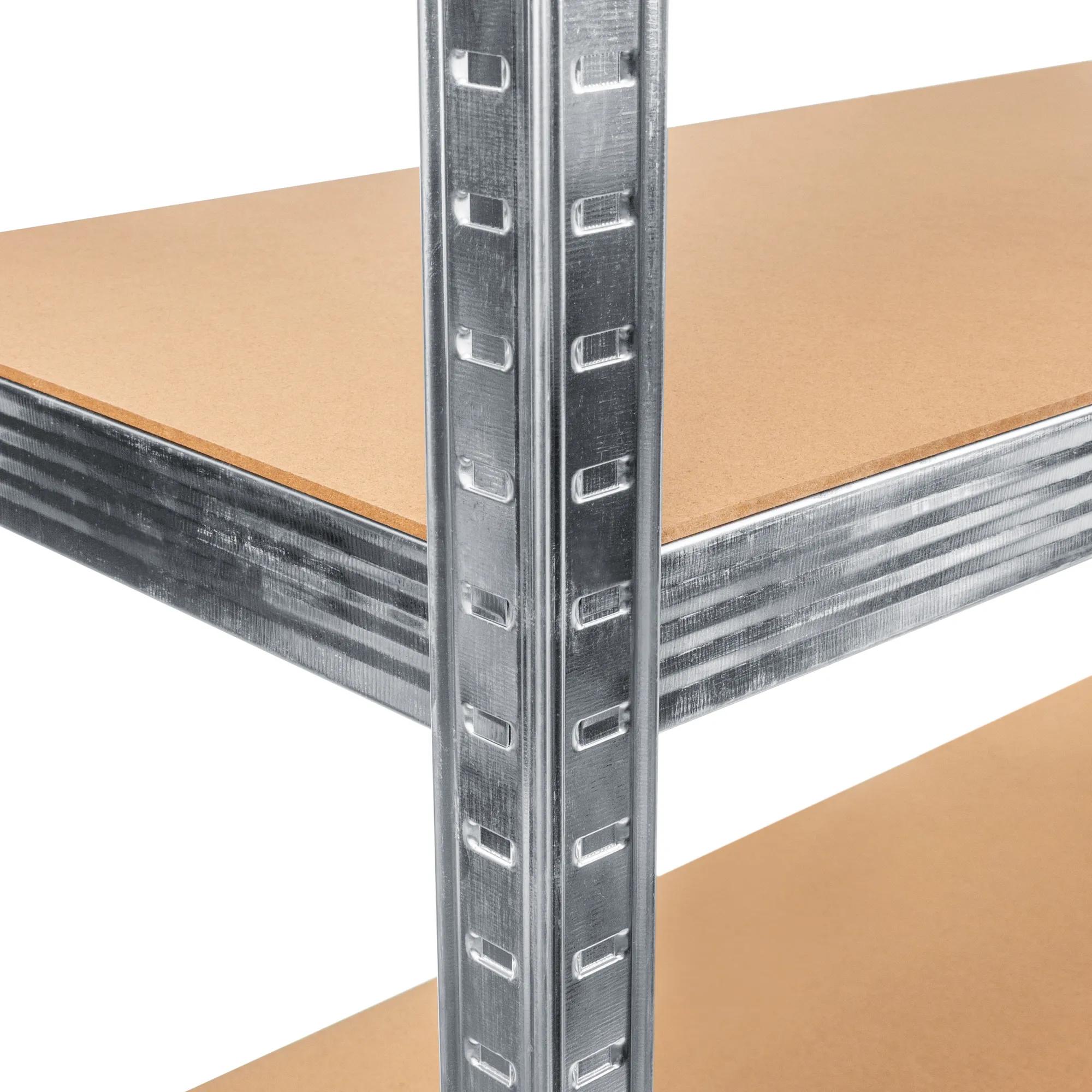 Regał magazynowy G 90x40x180 175kg srebrny - zdjęcie 2
