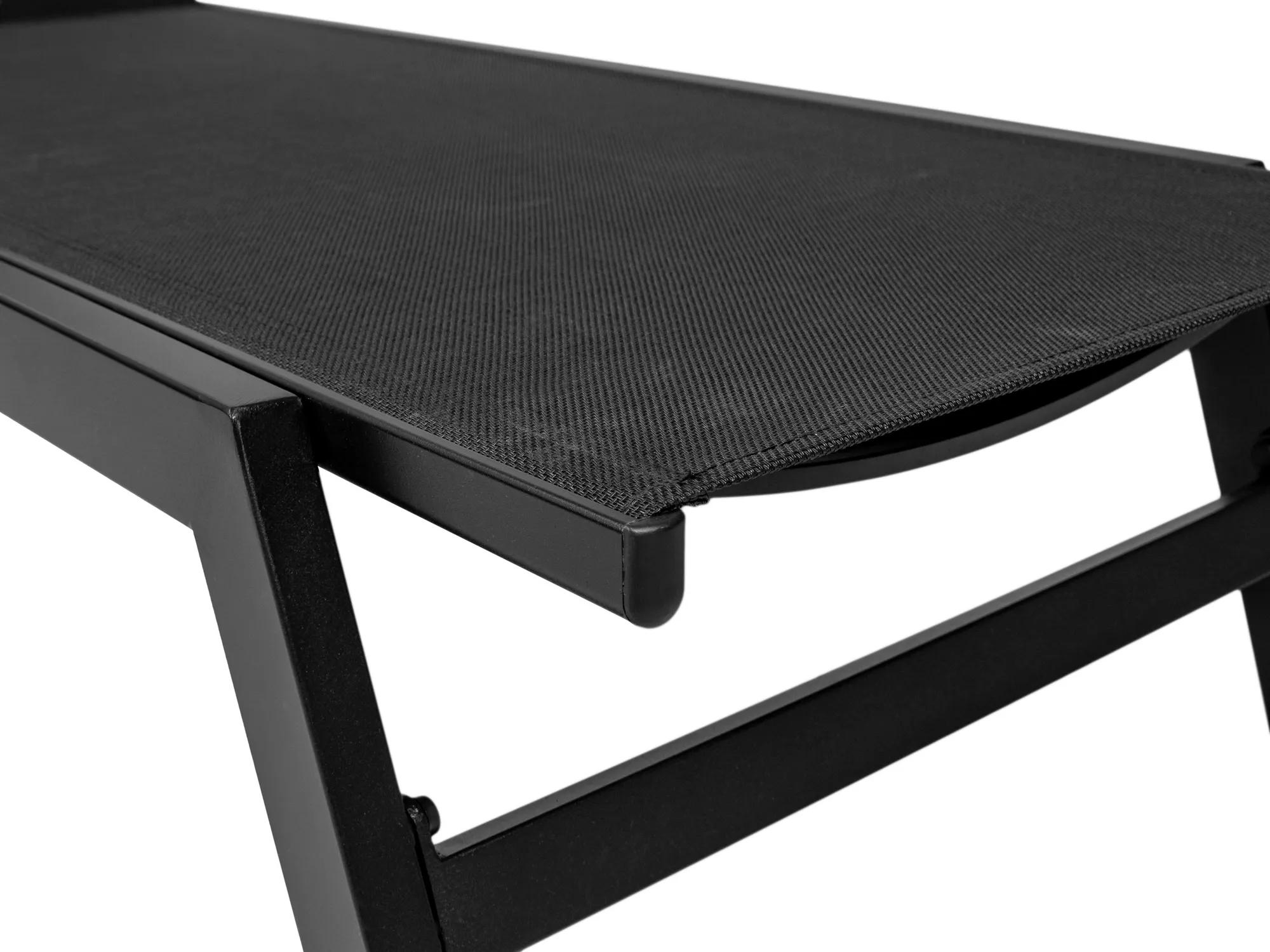 Leżak ogrodowy Lord 60 cm czarny - zdjęcie 3