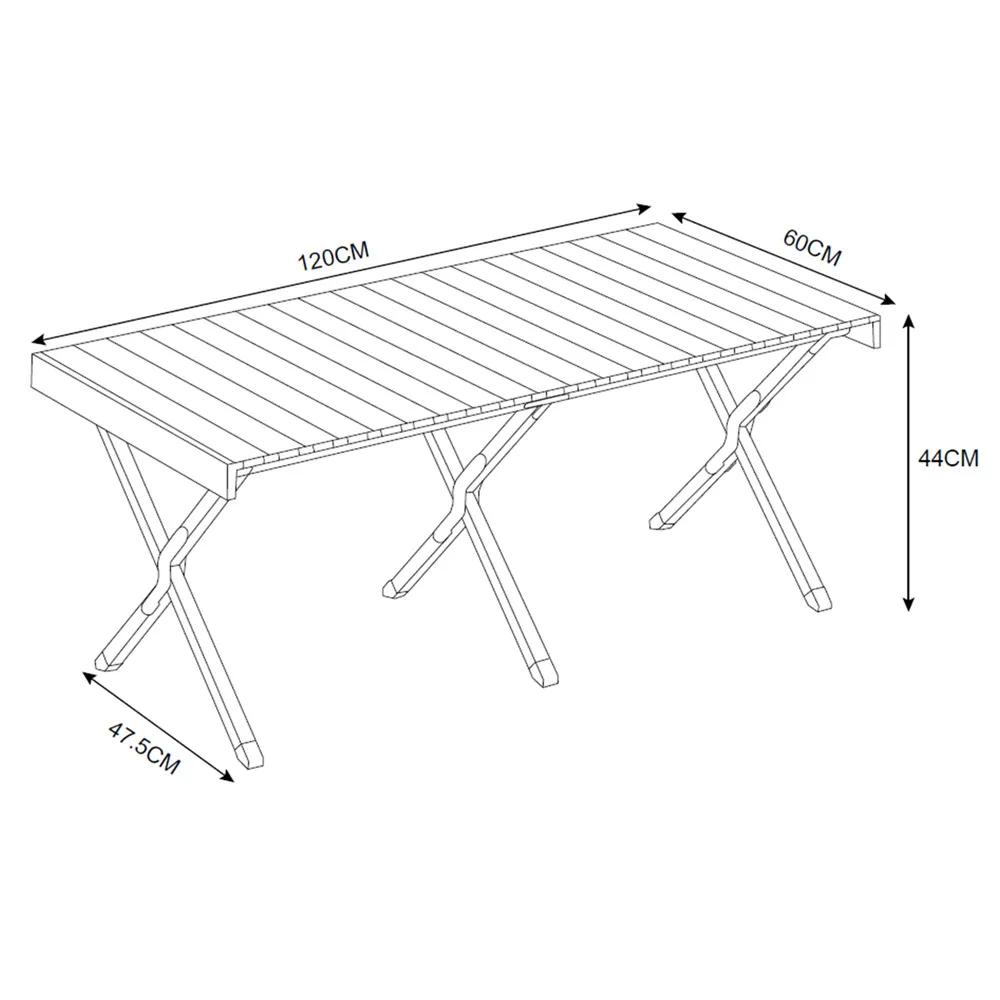 Stolik kempingowy Drevo 120 cm - zdjęcie 18