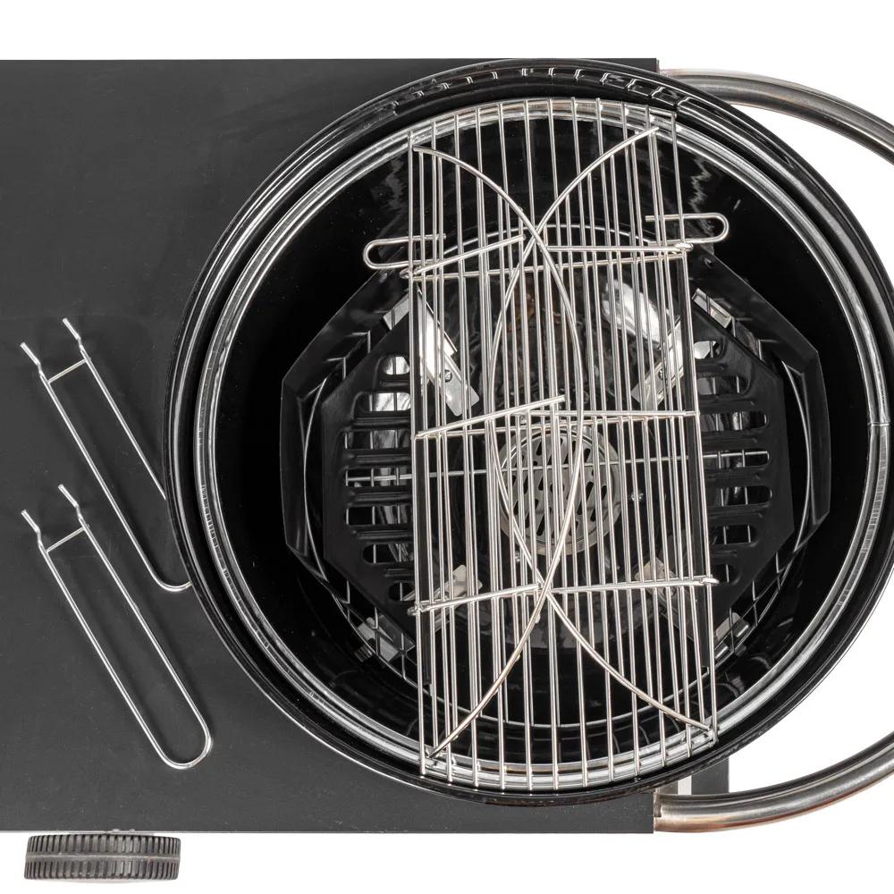 Grill węglowy MIR709 z pokrywą i kółkami - zdjęcie 13