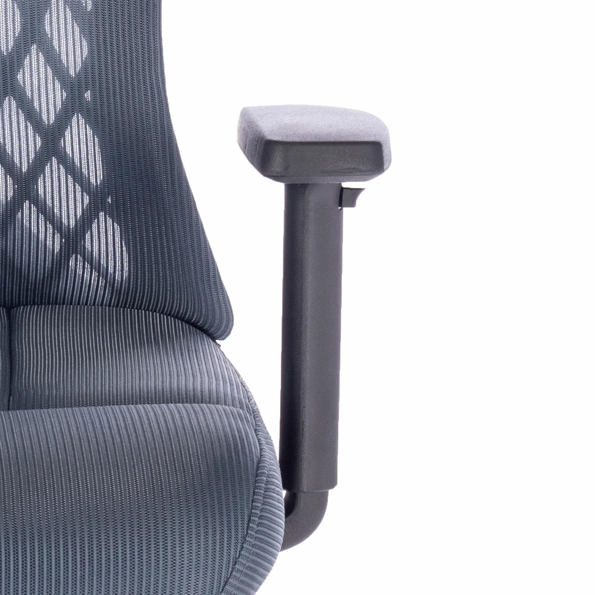 Fotel biurowy Avery ergonomiczny szaroniebieski - zdjęcie 4
